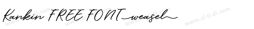 Kankin FREE FONT字体转换